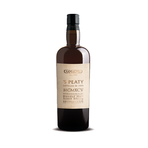 Samaroli 1995 Peaty 22 år Blended Malt Whisky - 50cl 