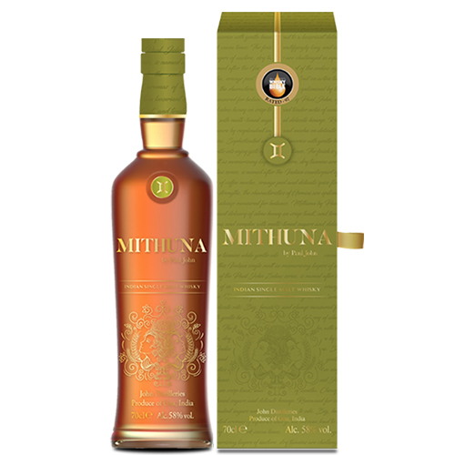 Paul John Mithuna Virgin Oak and fin. in Ex-bourbon Whisky